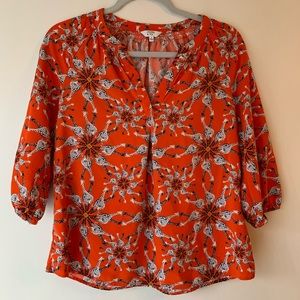 Floral Orange Women's Top